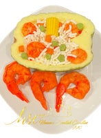 Shrimp Teriyaki Pineapple Wax Bowl